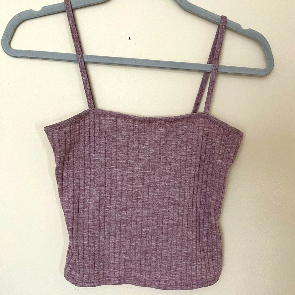 Purple Crop Top Top Shop